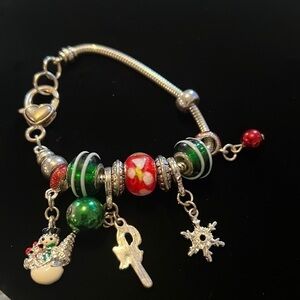 High quality Christmas charm bracelet 8 inch